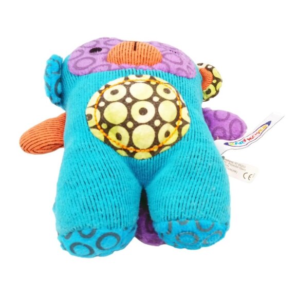 Monkey Plush Mary Meyer Ikimono Textured Stuffed Animal 6" Colorful Corduroy Toy - Picture 6 of 15